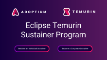 Image for
<span>The Adoptium Working Group Launches the Eclipse Temurin Sustainer Program</span>
News item.