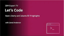 Image for 
<span>Open Liberty and Jakarta EE 9 Highlights (YouTube)</span>
 News item.