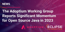 Image for 
<span>The Adoptium Working Group Reports Significant Momentum for Open Source Java in 2023</span>
 News item.