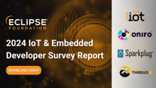 Image for 
<span>The Eclipse Foundation Unveils 2024 IoT & Embedded Developer Survey Results </span>
 News item.